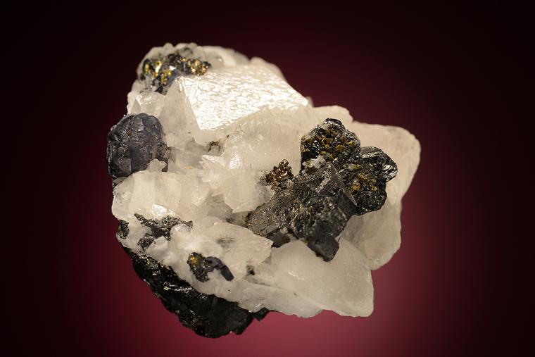 BOURNONITE on CALCITE